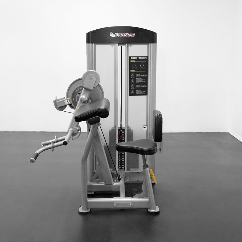 BodyKore Isolation Series Bicep & Tricep Workout Machine GR634 - Perfect for Home Gym Strength Training & Muscle Isolation Exercises