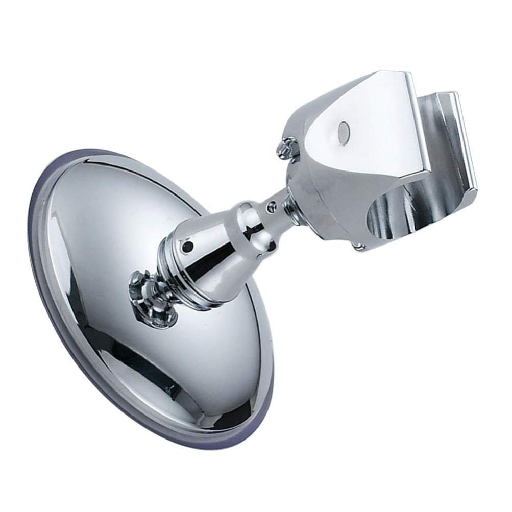 TOPBATHY Adjustable Shower Arm Mount with Vacuum Suction Cup - Reusable Shower Head Holder Bracket for Bathroom, Home & Hotel Use (Silver) | Perfect for Handheld Showerheads & Space-Saving Bathroom Organization