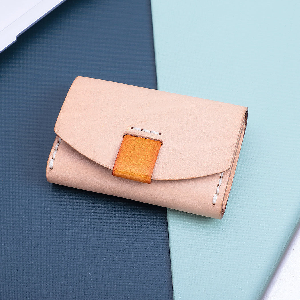 Hand Stitched Genuine Leather Trifold Wallet for Women - Slim RFID Blocking Credit Card Holder - Perfect for Everyday Use, Travel & Gifting