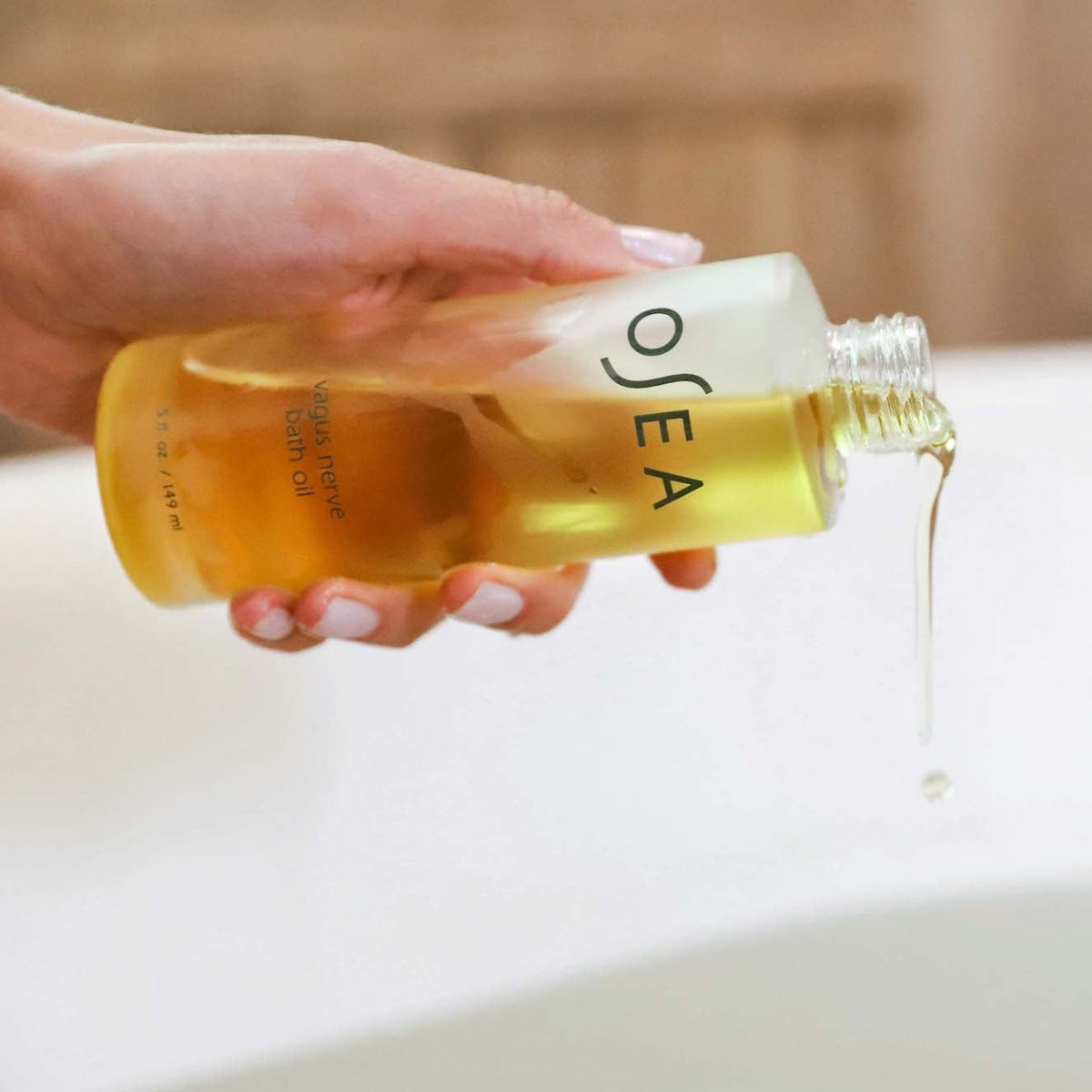 Vagus Nerve Bath Oil - Relaxing & Calming Essential Oil Blend for Stress Relief & Better Sleep | Perfect for Aromatherapy, Bath Soaks & Self-Care Rituals