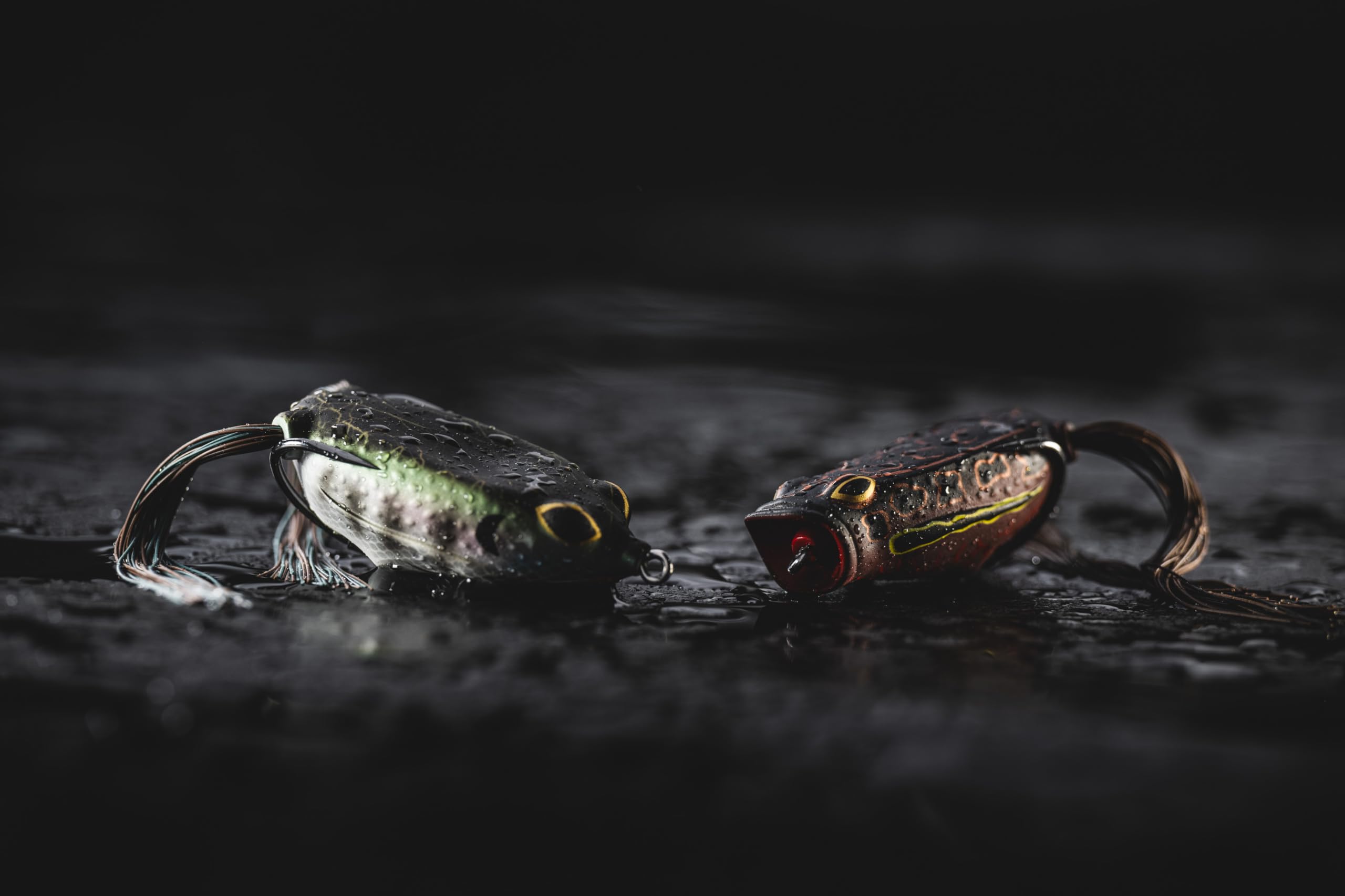 Swamp Lord Popping Hollow Body Frog Lure - Topwater Bass Fishing Bait for Weedless Frog Fishing in Lakes & Ponds - Perfect for Heavy Cover and Lily Pads