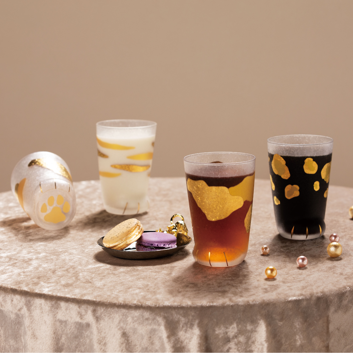 Premium Golden Glass Tumbler 300ml - Elegant Gift Box for Coffee, Tea & Cocktails - Perfect for Home, Office & Gifting