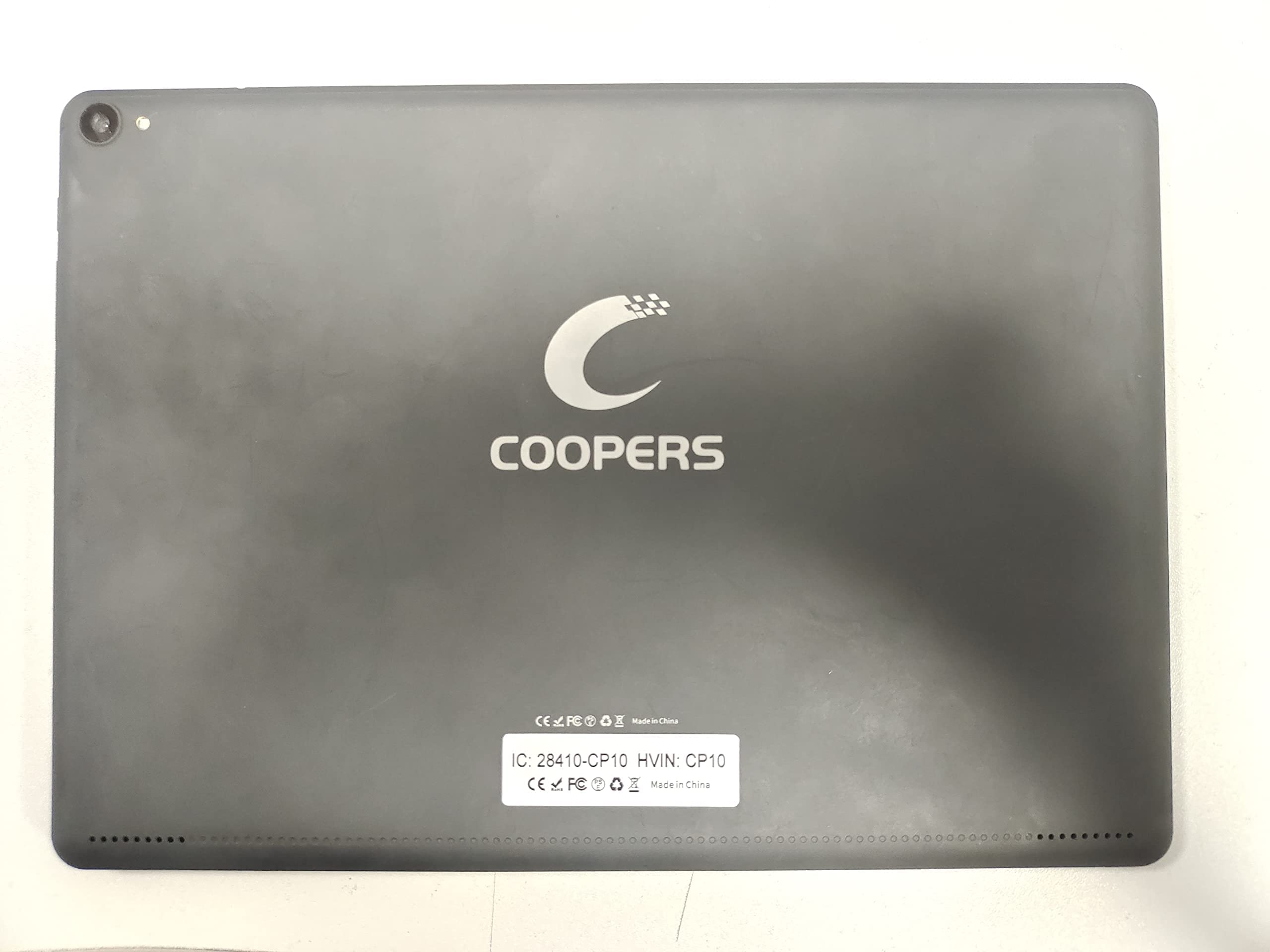 COOPERS 10 Inch Android Tablet - Android 14 OS, Quad Core Processor, 32GB Storage, 6GB RAM, 8MP Camera | Long Battery Life Black Tablet for Work, Study & Entertainment
