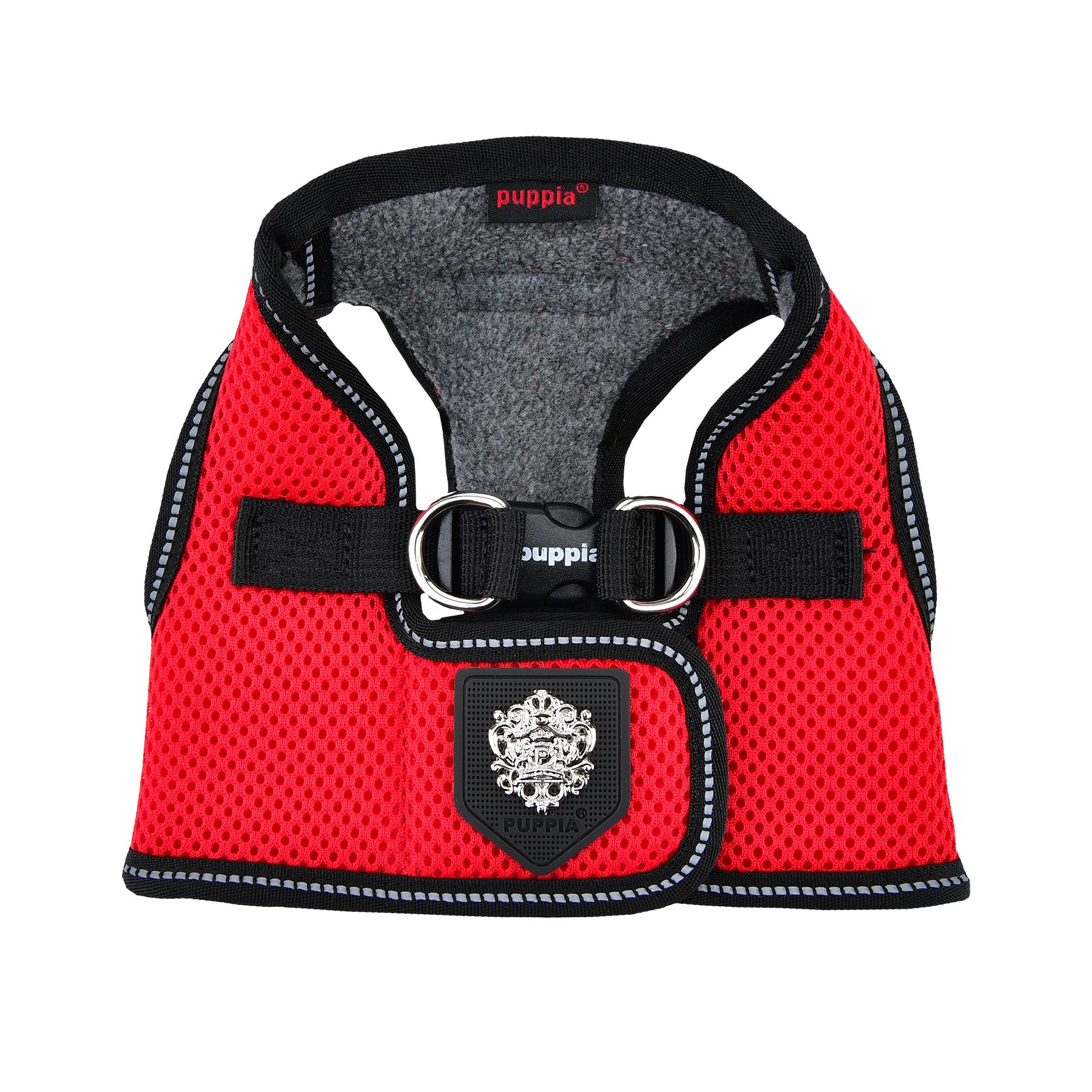Puppia Thermal Soft Vest Harness for Small Dogs - Cozy Red Winter Dog Jacket with Adjustable Straps | Perfect for Cold Weather Walks & Outdoor Adventures