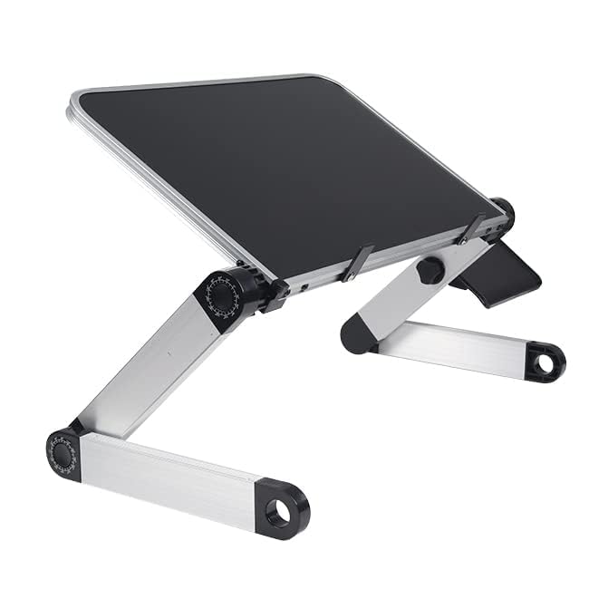 Adjustable Laptop Stand for Desk - Portable Ergonomic Computer Riser for MacBook, iPad, Chromebook - Perfect for Home Office, Gaming & Bed Use