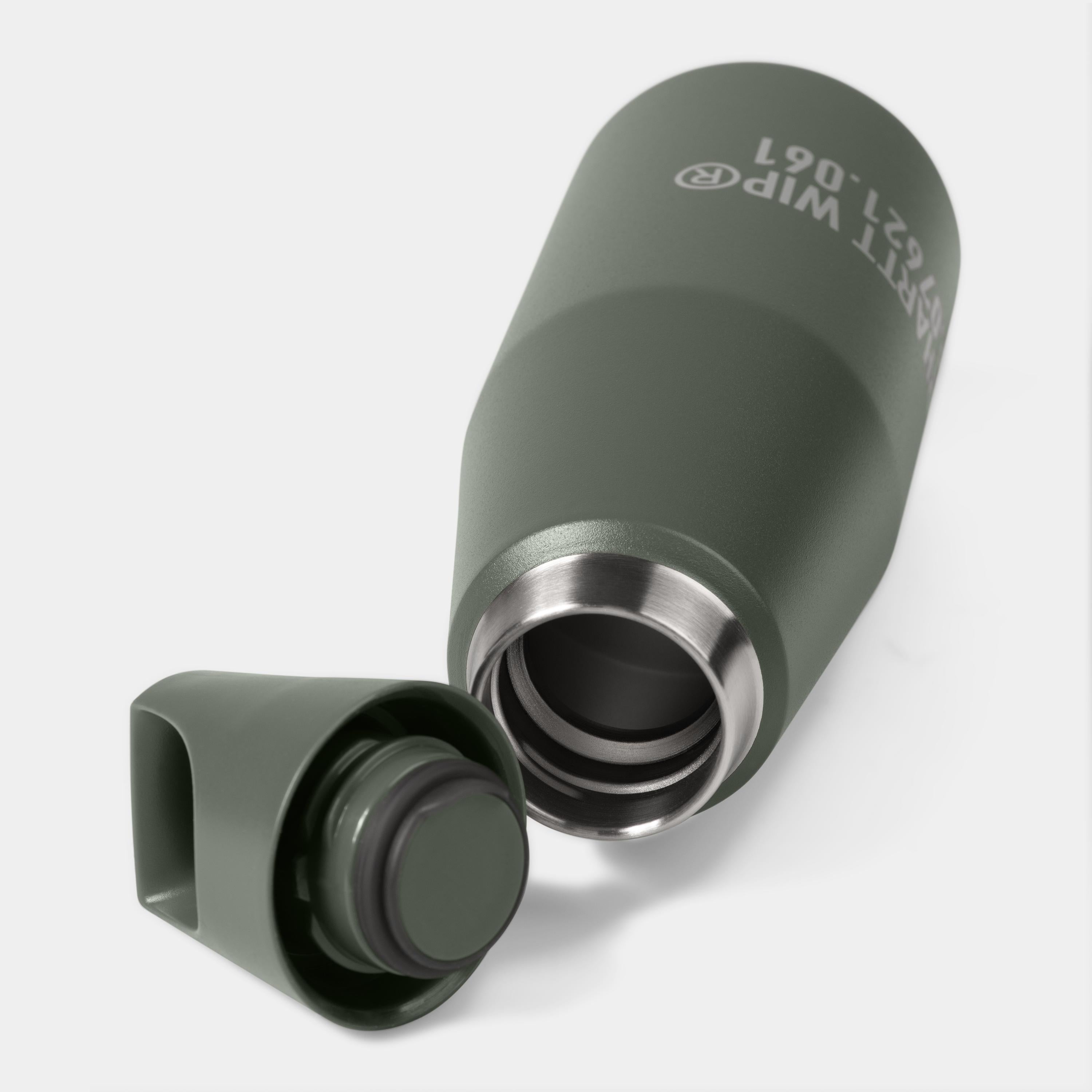 Carhartt WIP Trail Tumbler by Kinto - 20oz Insulated Travel Mug, Smoke Green & Grey - Perfect for Hiking, Camping and Outdoor Adventures