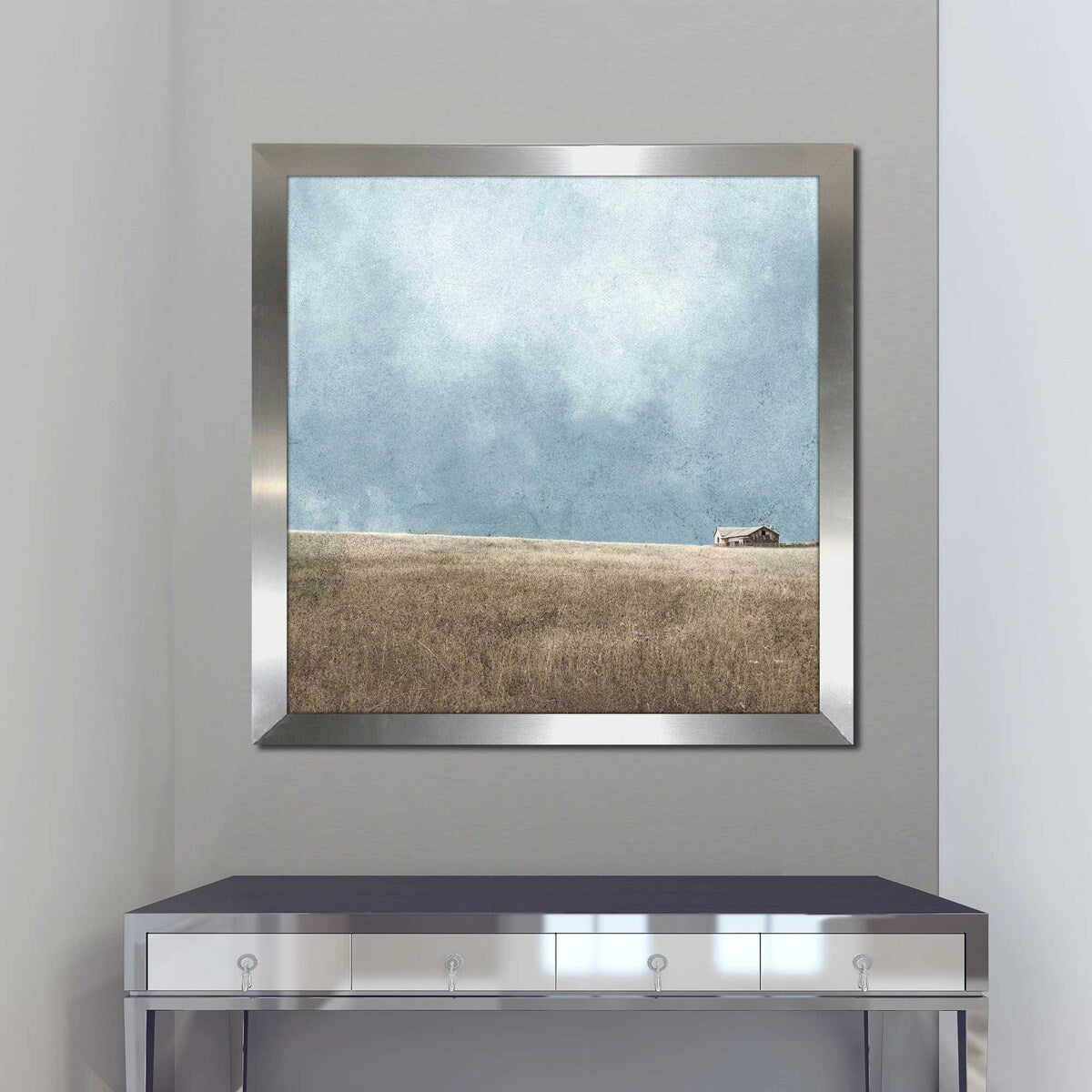 After the Storm Blue Sky Square Acrylic Print - Modern Wall Art for Home, Office & Living Room Decor