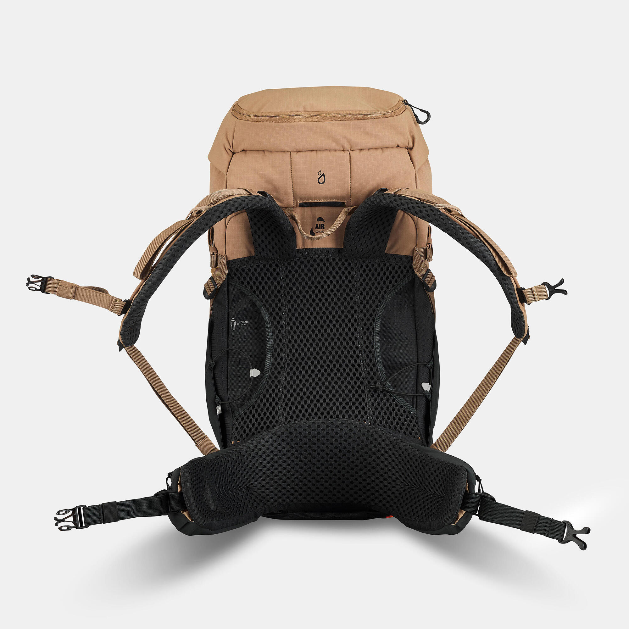 Quechua MH500 40L Hiking Backpack - Lightweight Waterproof Outdoor Backpack for Men & Women - Perfect for Trekking, Camping & Travel Adventures