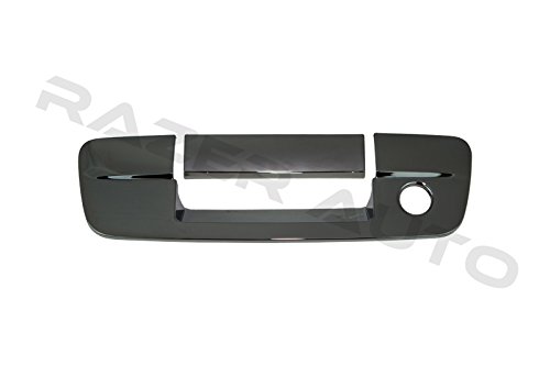 Black Chrome Tailgate Handle Cover with Keyhole for 2009-2014 Dodge Ram 1500 & 2010-2014 Ram 2500/3500 - Durable Truck Accessory for Enhanced Style and Security