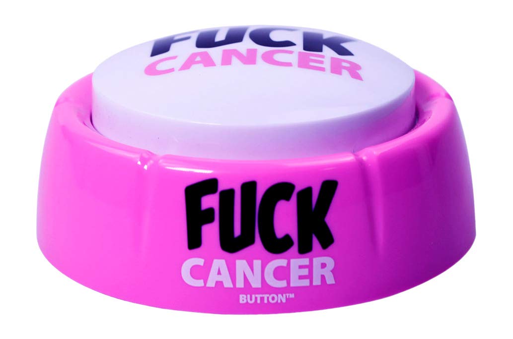 Fuck Cancer Motivational Talking Button - Inspirational Gift for Cancer Fighters & Survivors - Talkie Toys Products - Perfect for Support Groups, Fundraisers & Awareness Events