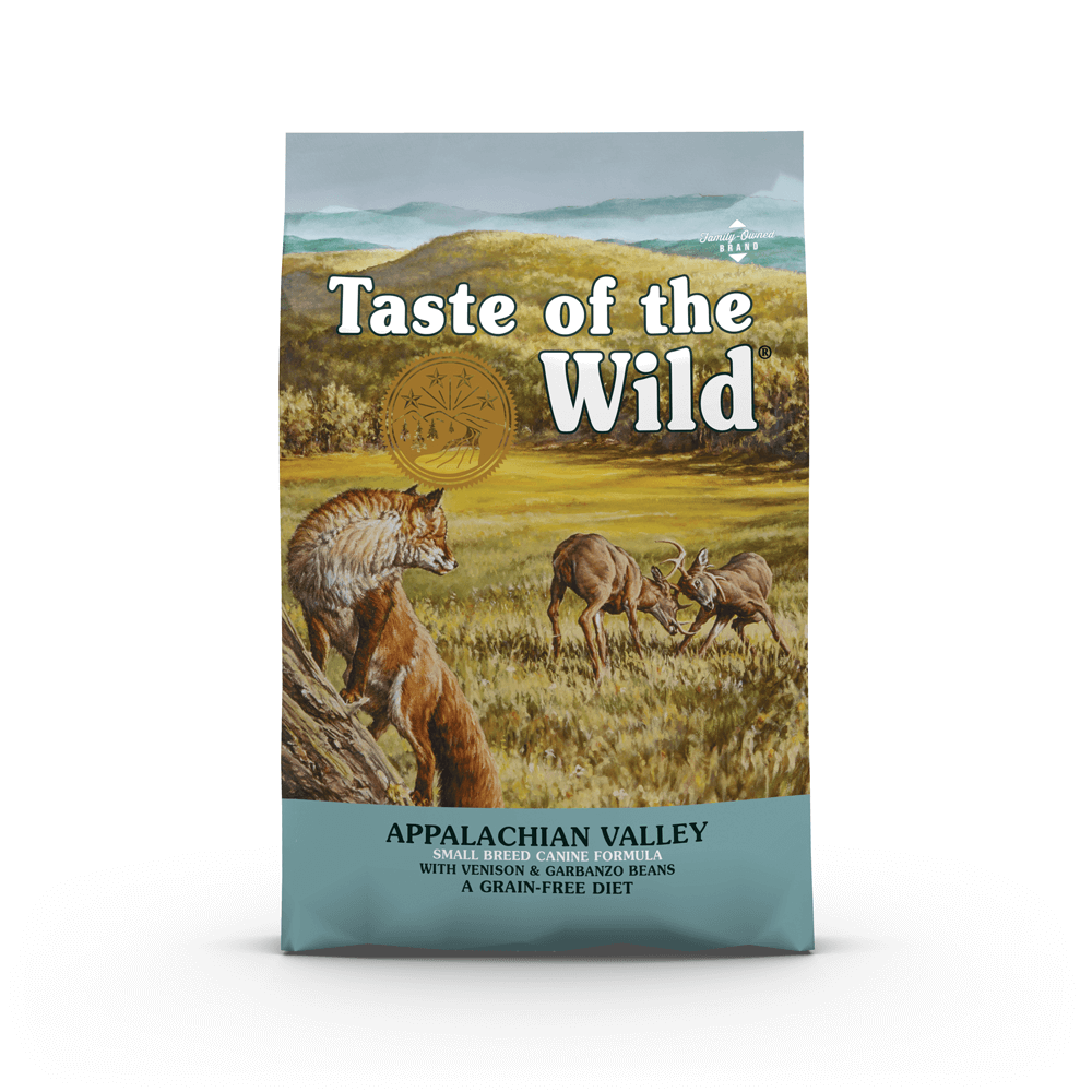Taste of the Wild Appalachian Valley Small Breed Grain-Free Dry Dog Food - High Protein Natural Recipe for Puppies & Adult Dogs - Perfect for Indoor & Outdoor Active Lifestyles