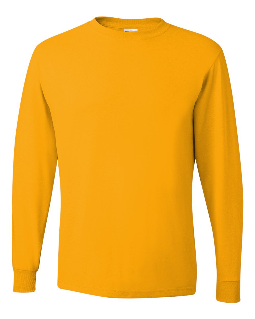 Jerzees 5.6 oz. 50/50 Heavyweight Blend Long-Sleeve T-Shirt for Men - Comfortable Cotton Polyester Crewneck Shirt for Work, Casual Wear & Outdoor Activities