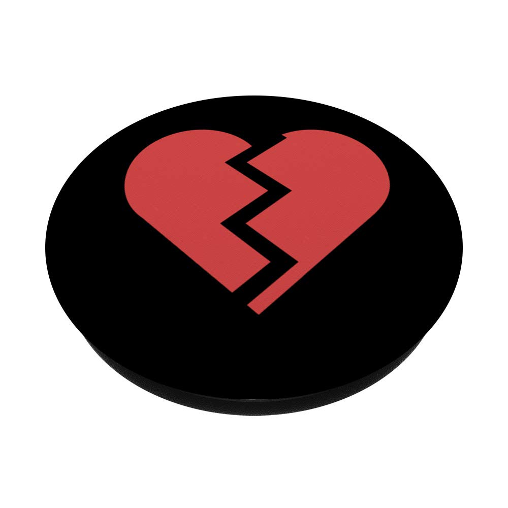 Broken Love Heart Pendant Necklace - Red & Black Gothic Jewelry for Women | Perfect for Valentine's Day, Gothic Fashion, and Alternative Style Outfits