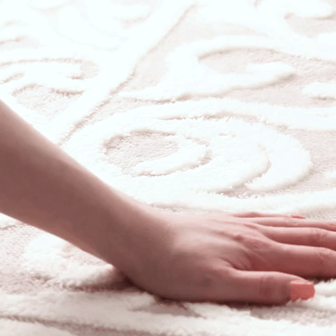 Elfia Soft Ivory Carpet Rug 140 - 6.2x4.6 Feet (190x140cm) Plush Living Room Rug for Bedroom, Nursery & Home Decor