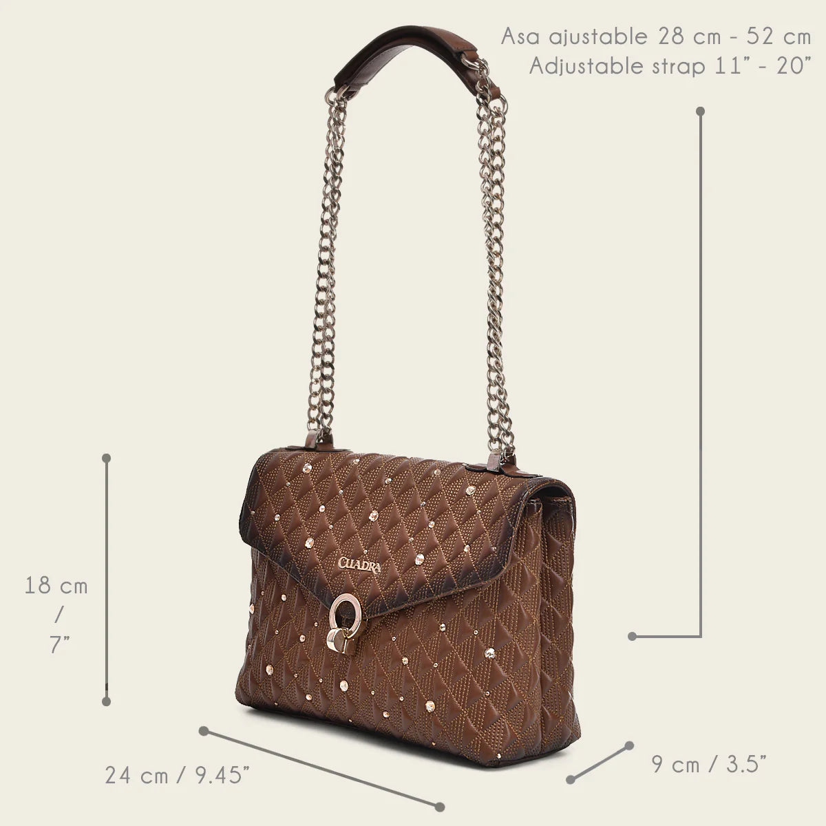 BOD0LRS Women's Western Cowhide Leather Handbag - Stylish Casual Honey Brown Crossbody Bag for Everyday Use, Work & Travel