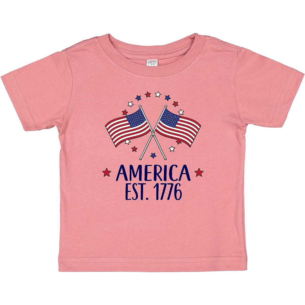 Inktastic America Est 1776 4th of July Patriotic Baby T-Shirt - Cute Independence Day Outfit for Infants & Toddlers