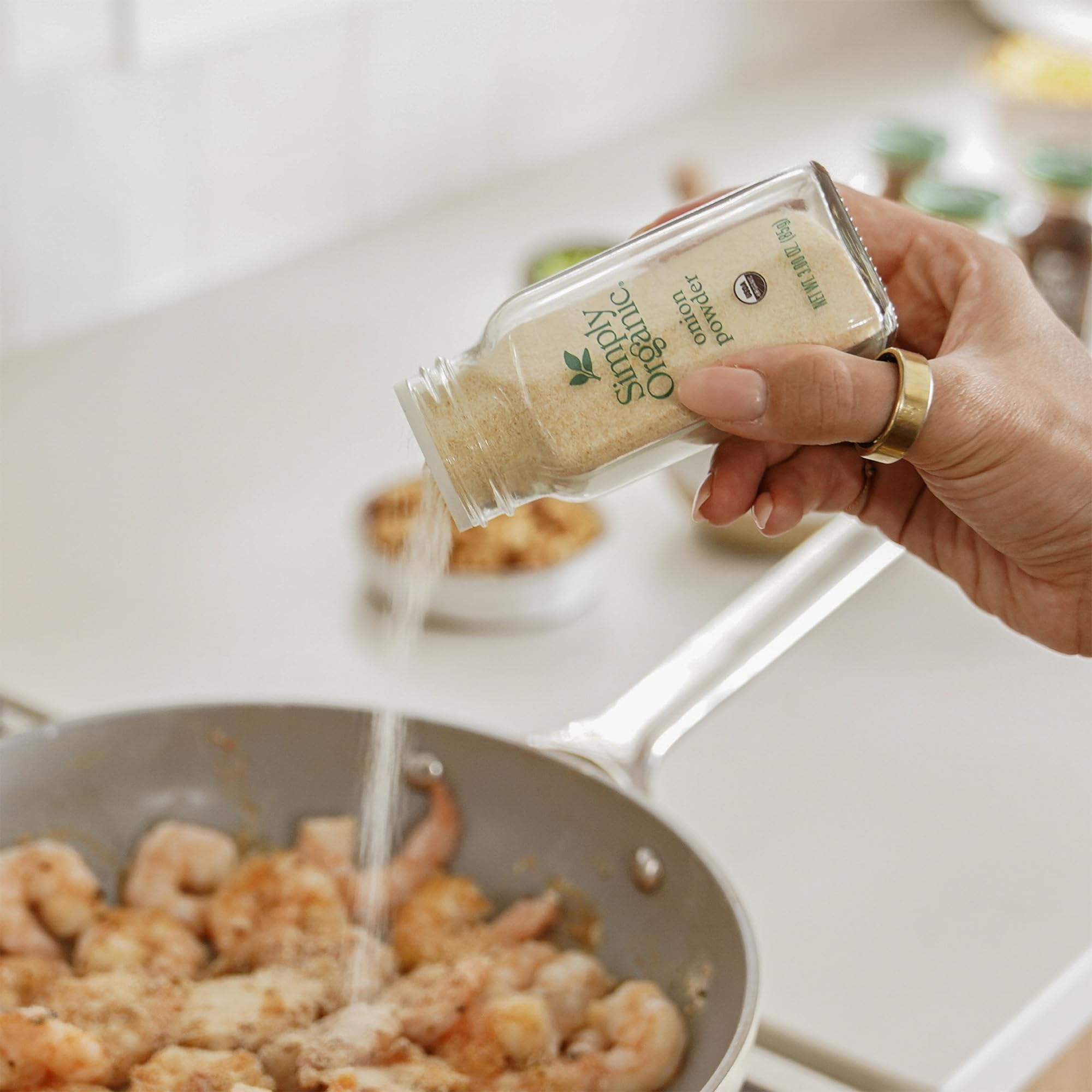 Simply Organic White Onion Powder, Certified Organic | 3 oz (85g) | Pack of 12 | Allium Cepa | Great for Cooking, Seasoning & Baking - Perfect for Soups, Sauces & Homemade Spice Blends