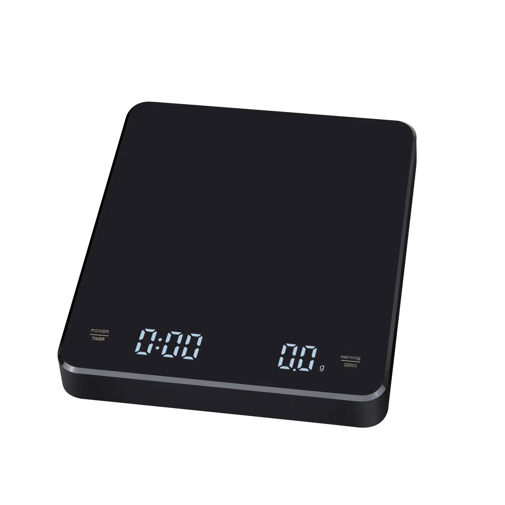 ANYCO Anygleam Digital Kitchen Scale with Timer - 3kg/6.6lb Capacity, Stainless Steel Coffee Scale for Precise Measuring (Black) - Perfect for Baking, Cooking & Coffee Brewing