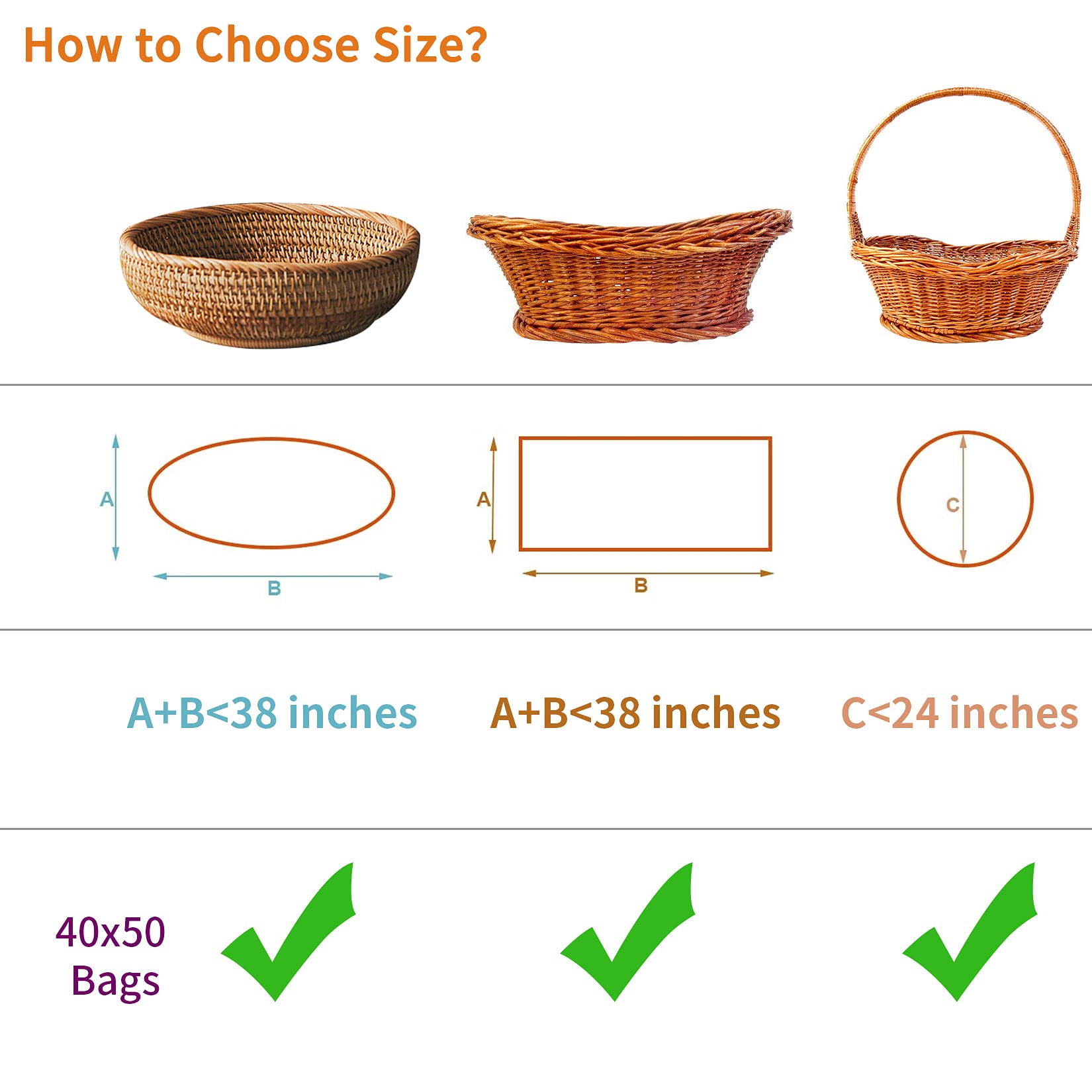 Yotelab Extra Large Cellophane Bags 40x50 Inch - 10Pcs Clear Gift Wrapping Bags for Gift Baskets, Party Favors & Wedding Decorations - Perfect for Gift Packaging, Flower Arrangements & Event Displays