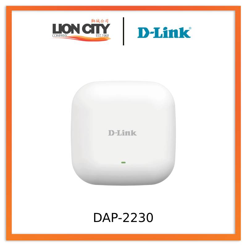 D-Link DAP-2230 Nuclias Connect Wireless N Indoor PoE Access Point - High-Speed WiFi for Office & Home Networks - Easy Installation & Reliable Coverage