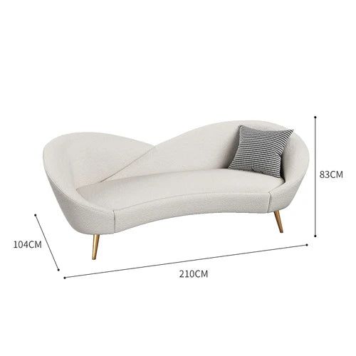 Luxury Italian Leather Sofa Set - Lip Petals Designer Living Room Furniture for Modern Home Decor | Perfect for Living Rooms, Lounges & Offices