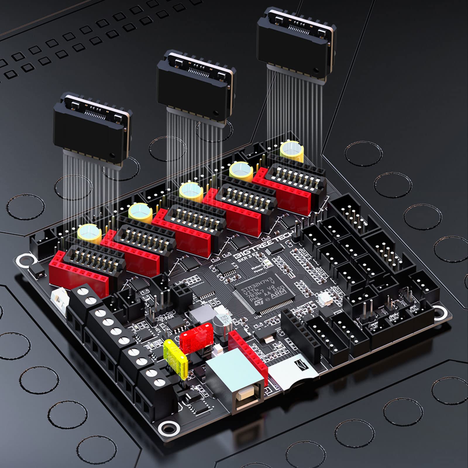 BIGTREETECH SKR 3 EZ 32-bit Silent Control Board with 5PCS EZ2209 Stepper Drivers - Upgraded DIY Solution for FDM 3D Printers, Compatible with TFT Touch Screens & EZ5160/EZ2130 Drivers - Perfect for Quiet 3D Printing, CNC Machines, and Maker Projects