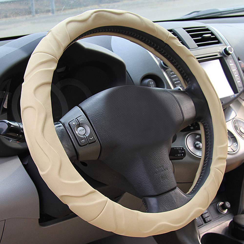 Soft Faux Sheepskin Steering Wheel Cover - Universal 15