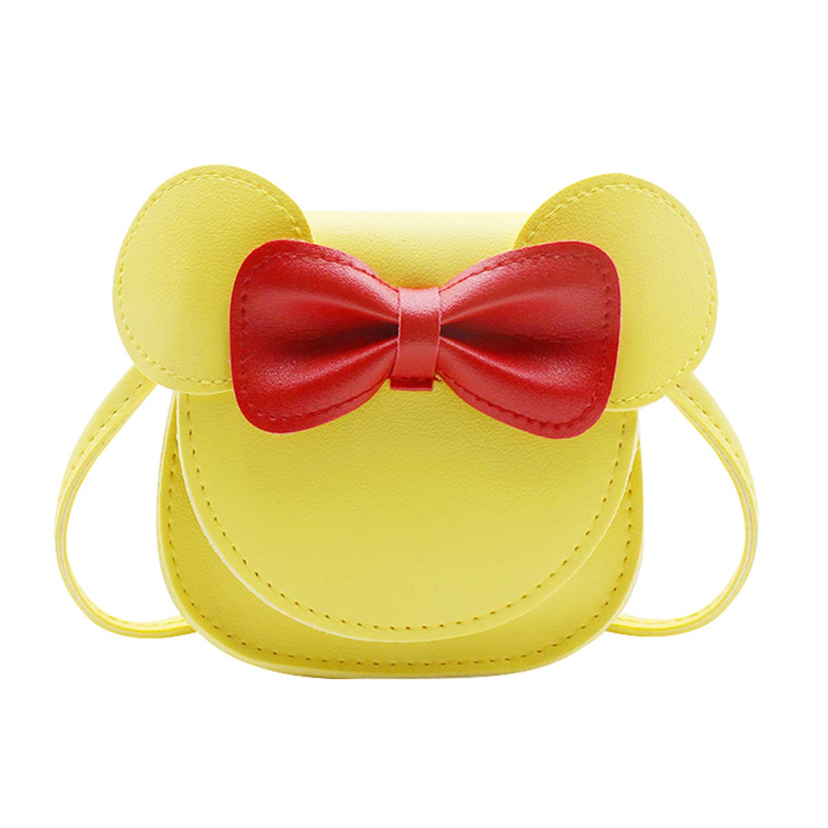 **Bolley Joss Crossbody Purse - Cute Bowknot Shoulder Bag for Little Girls with Cartoon Mouse Ears | Perfect for School, Parties & Daily Use**