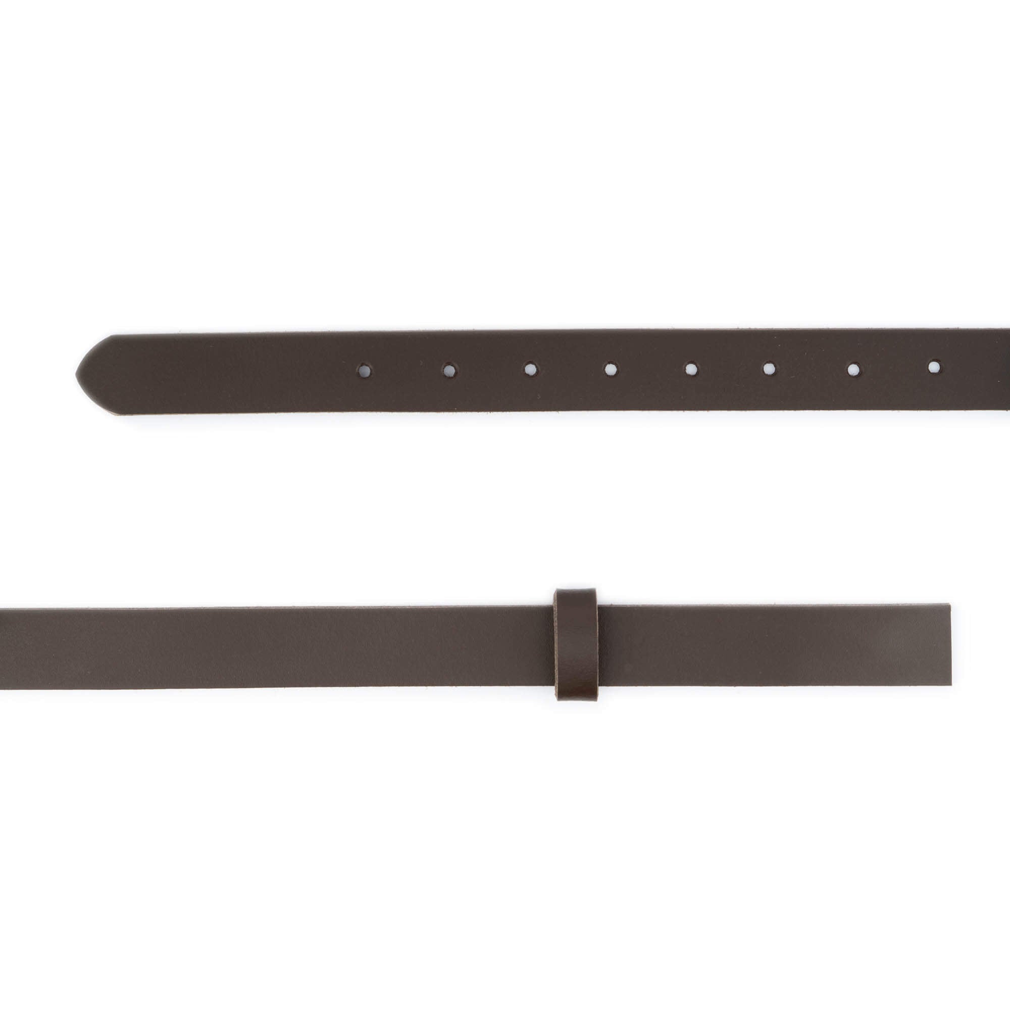 2.5 cm Dark Brown Genuine Leather Belt Strap Replacement for Versace Buckles - Perfect for Dress Pants, Jeans & Formal Attire