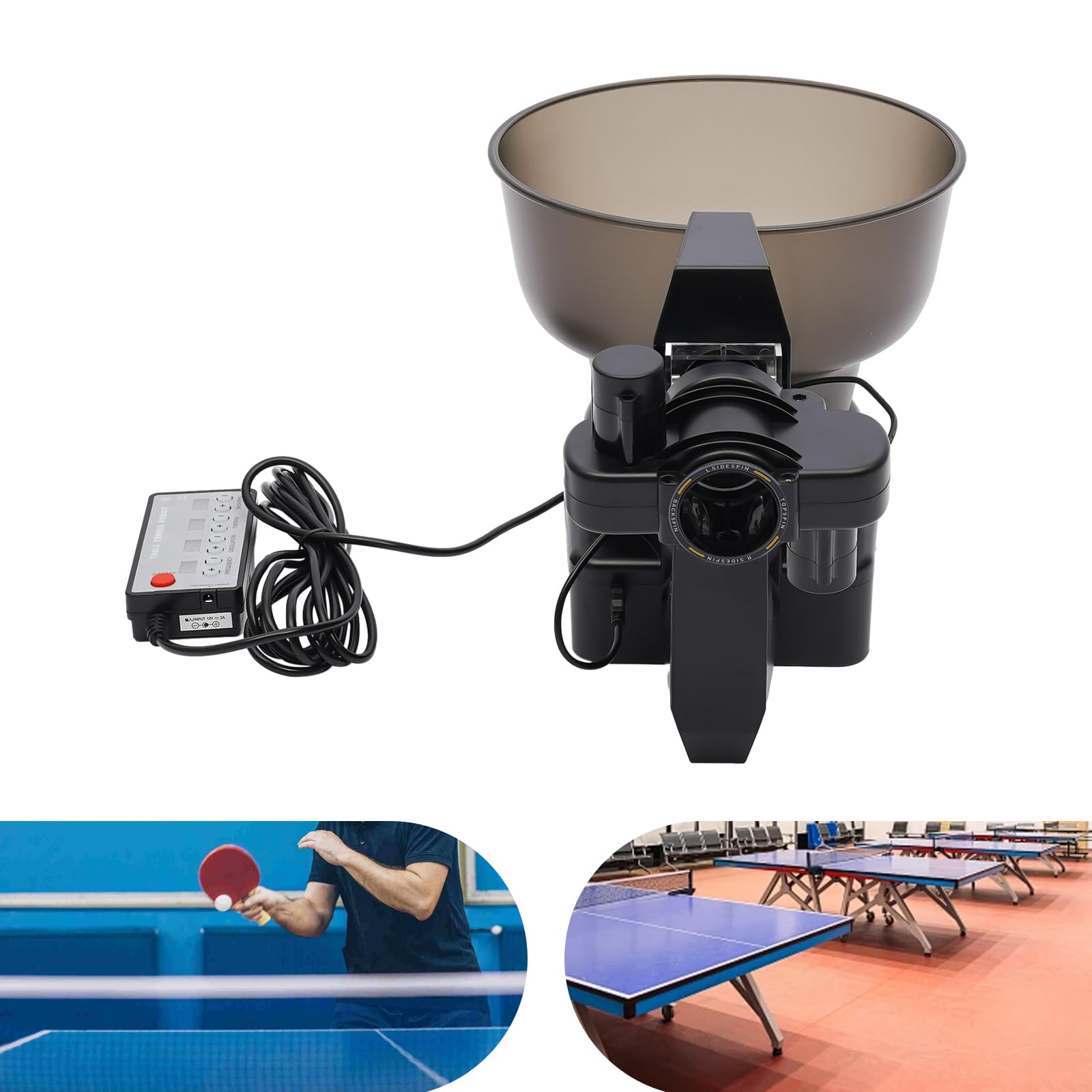 Best Automatic Table Tennis Robot - Portable Ping Pong Ball Machine with 110-Ball Capacity | Perfect for Home Practice & Training Sessions
