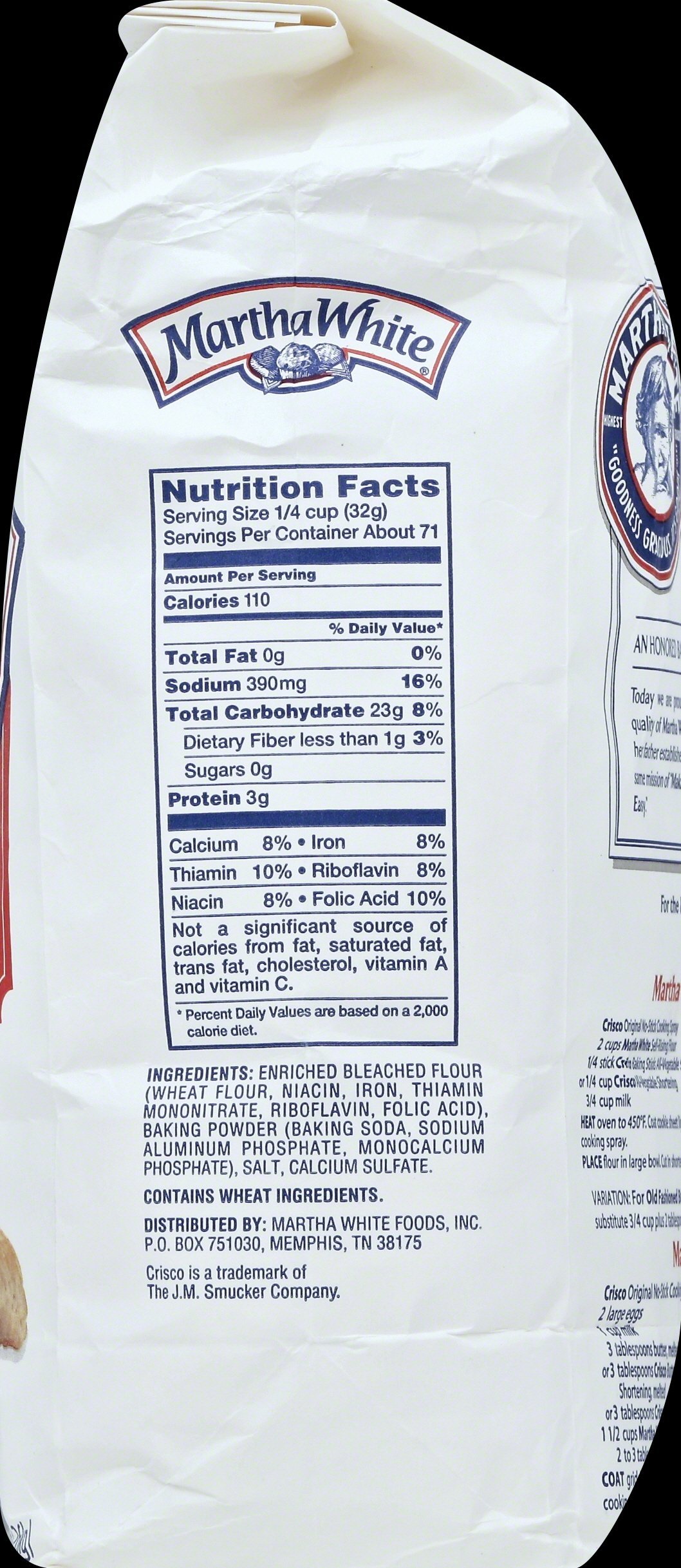 Martha White Self-Rising Flour - 5 Pound Bag (Pack of 8) | Premium Baking Flour for Biscuits, Pancakes & Southern Recipes | Perfect for Home Bakers & Professional Kitchens