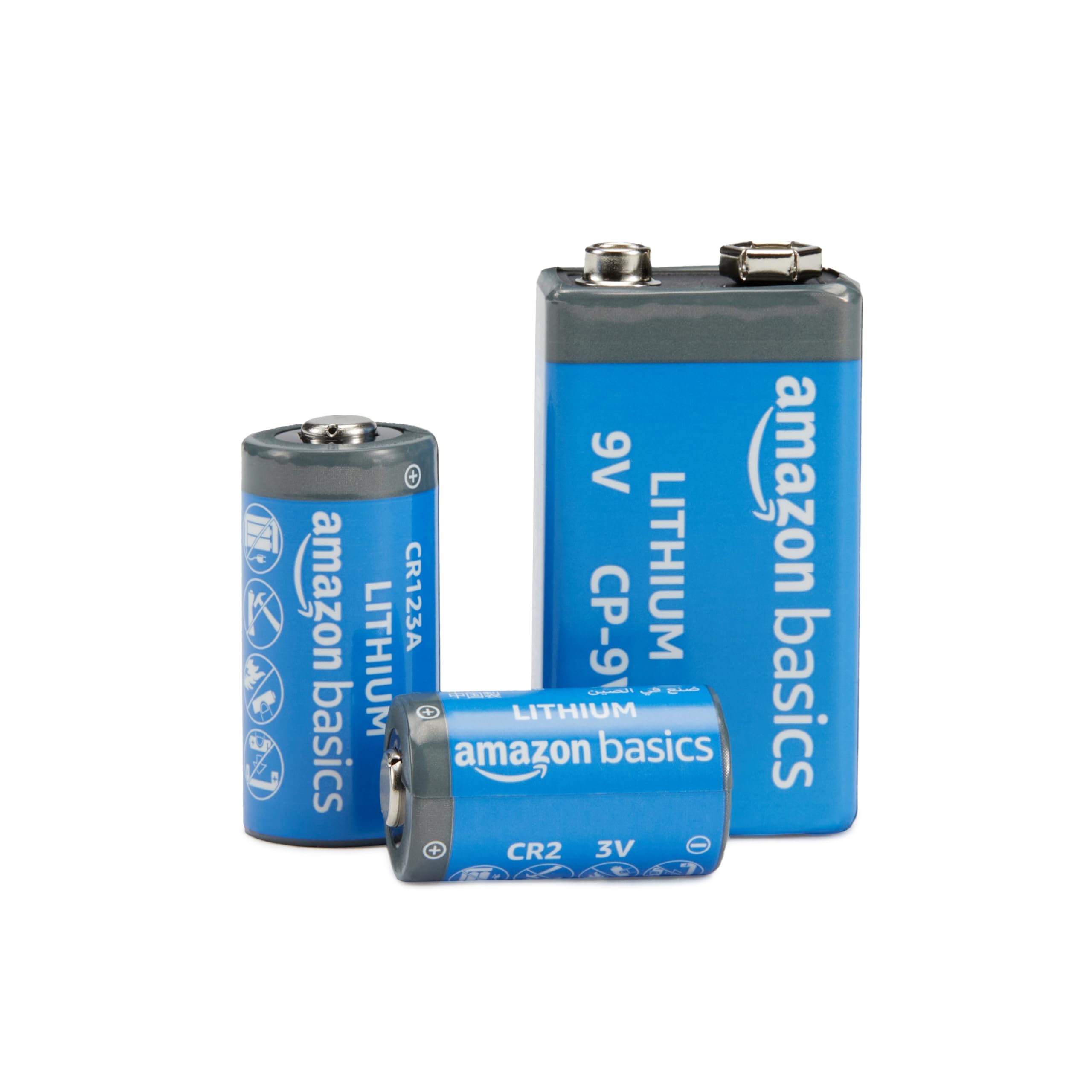 Amazon Basics 4-Pack 9 Volt Lithium High-Performance Batteries - 10-Year Shelf Life, Long Lasting Power for Smoke Detectors, Toys & Electronics