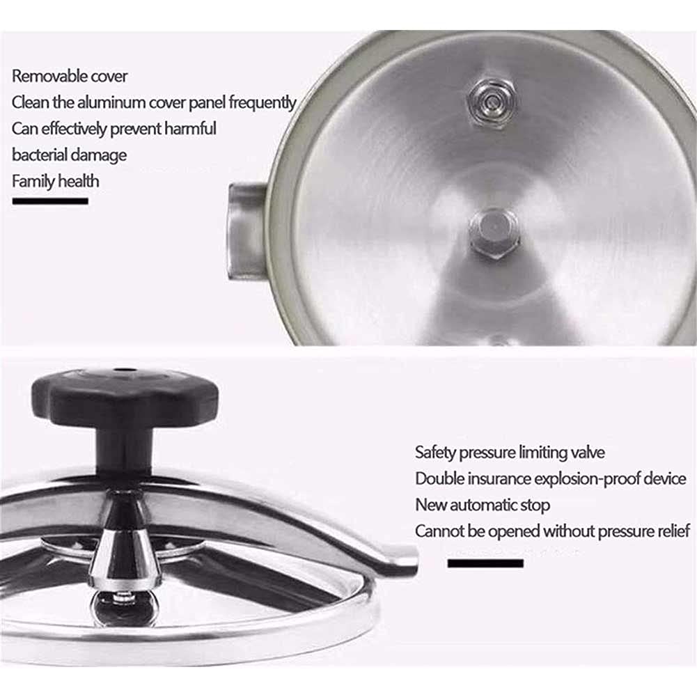7L Large Capacity Pressure Cooker with Explosion-Proof & Anti-Scald Insulated Handle - Safe Kitchen Cooking Utensil for Fast Meals, Soups & Stews - Perfect for Home Chefs & Meal Prep