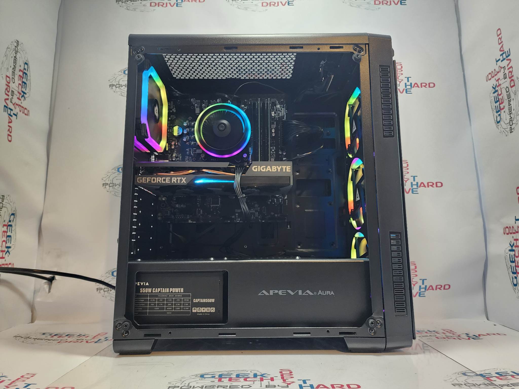 Pinnacle Desktop Gaming PC - AMD Ryzen 5 Processor, 1TB SSD + HDD, WiFi 6, Vega 7 Graphics, RGB Aura Lighting (Model A3) - Perfect for Esports, Streaming & High-Performance Gaming