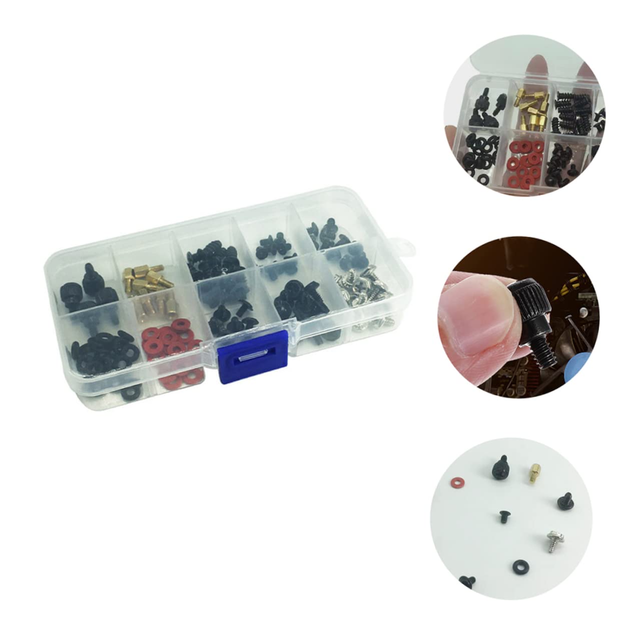 CIYODO 114pcs DIY Computer Screw Set - M3/M4/M5 Metal Case Mounting Screws with Countersunk Head for PC Build & Repair | Perfect for Desktop Assembly, Laptop Upgrades & Electronics Projects