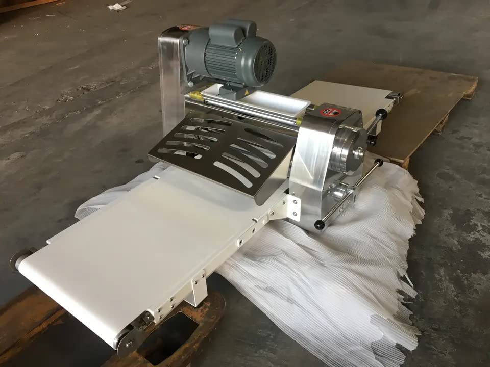 Premium Commercial Stainless Steel Dough Sheeter Machine - Heavy Duty Bakery Equipment for Pasta, Bread, Pastry & Pizza Dough - Perfect for Restaurants, Bakeries & Home Kitchens