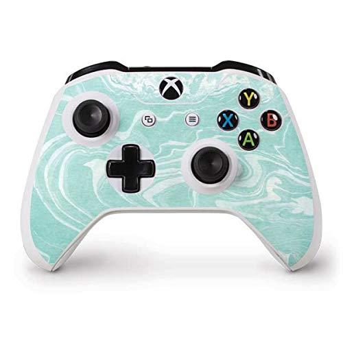 Skinit Custom Decal Gaming Skin for Xbox One S Controller - Mint Marbling Design | Protective Cover for Enhanced Grip & Style | Perfect for Gaming Enthusiasts & Collectors