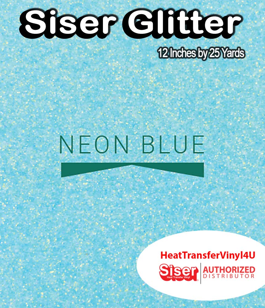 Siser Glitter Iron On Heat Transfer Vinyl Roll - 12 Inches x 25 Yards (11.8