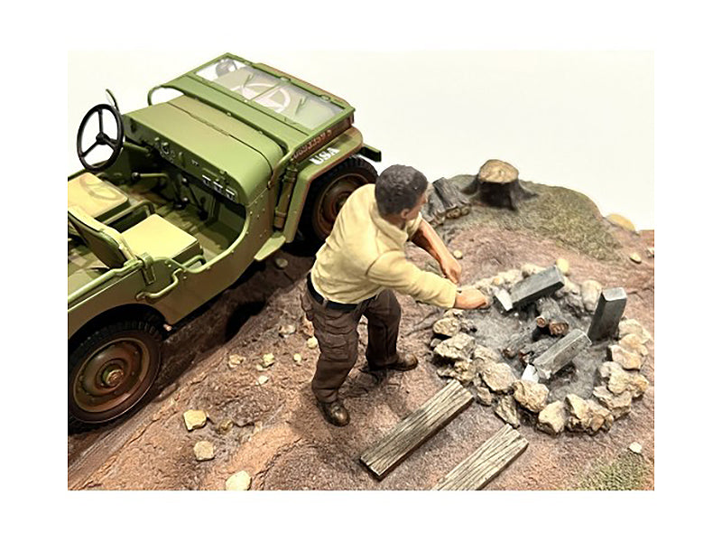 1/18 Scale 4X4 Mechanic Figure 3-Pack by American Diorama - Perfect for RC Car Enthusiasts & Model Diorama Scenes