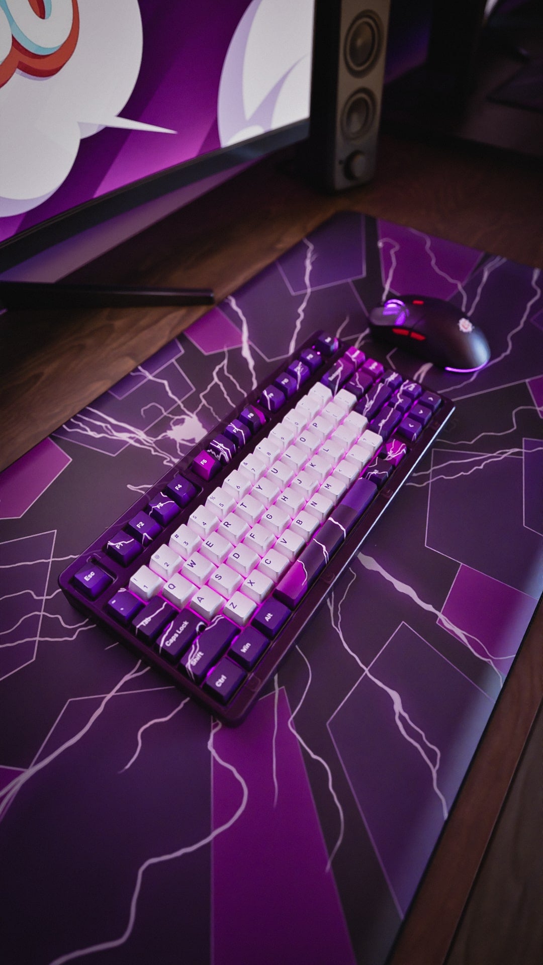 K75 Mechanical Keyboard Combo with RGB Backlit - Lightning Energy for Gaming & Typing | Perfect for PC, Mac, Laptop & Office Work