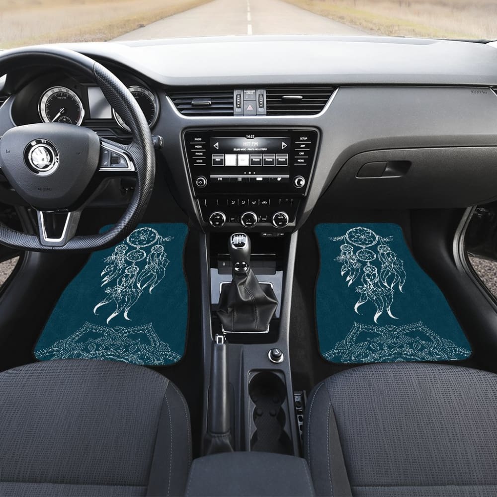 Premium Mandala Floral Dreamcatcher Car Floor Mats - Non-Slip, Custom Fit for Most Vehicles - Perfect for Road Trips, Daily Commutes & Car Decor