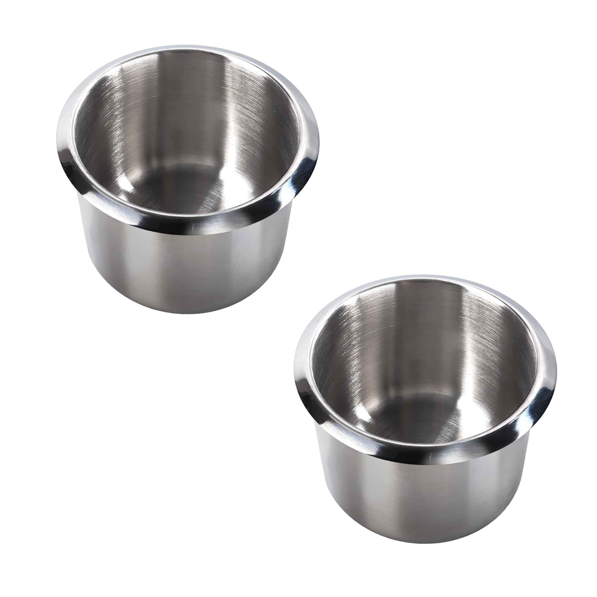Premium Stainless Steel Cup Holder - Universal Drop-in Design for Casino Poker Tables, Office Desks, Boats, RVs, Cars & Trucks | Durable Drink Holder for Gaming, Working, Traveling & Outdoor Activities