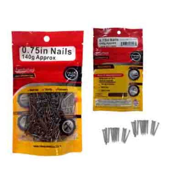 FamilyMaid 16946 0.8 Inch 140 Gram Multipurpose Nails for Home Improvement, DIY Projects, and Woodworking - Strong and Durable Construction Nails for Furniture, Cabinets, and General Repairs