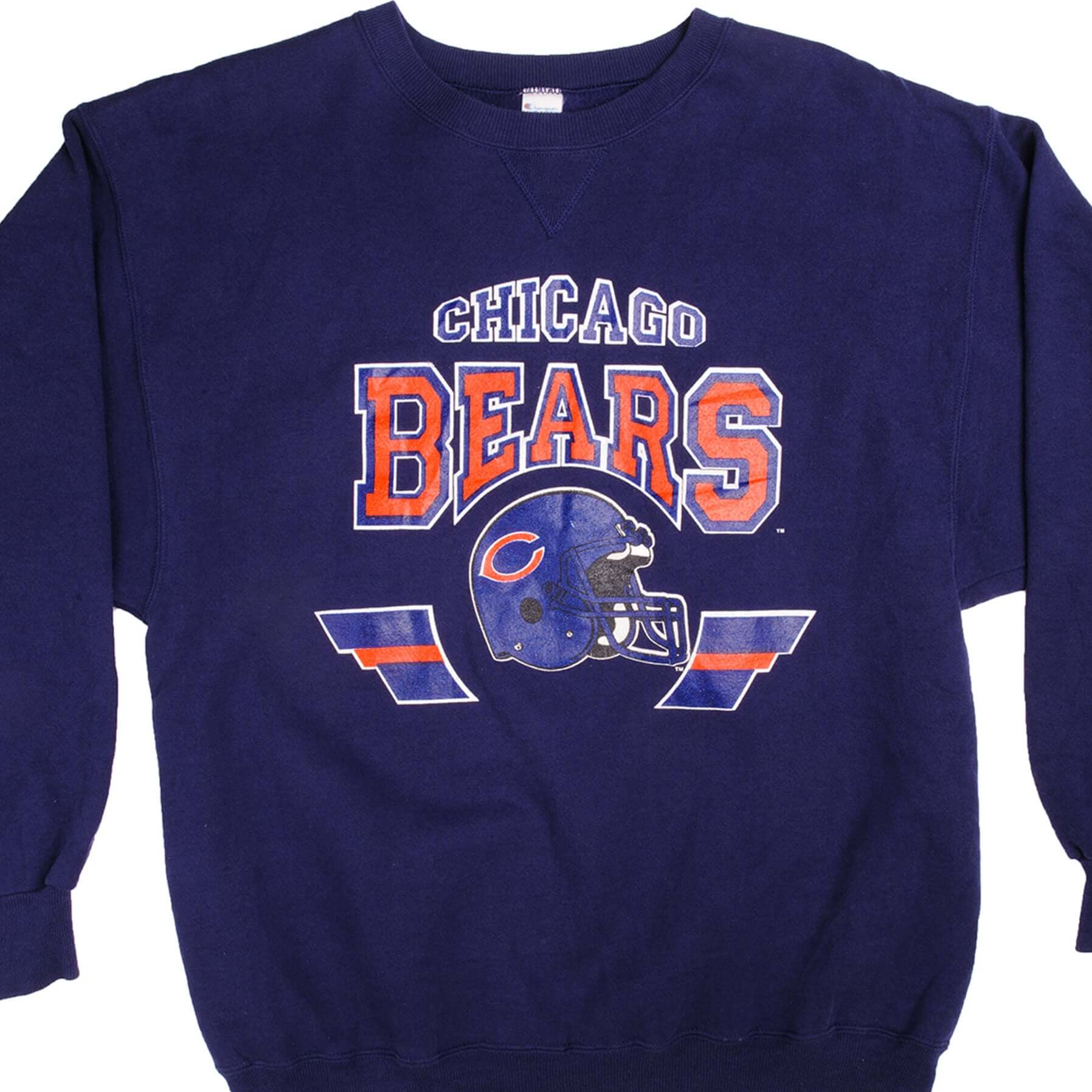 Vintage Champion Chicago Bears Sweatshirt 1980s - XL Size, Made in USA - Perfect for Game Day, Retro Fashion & Collectors