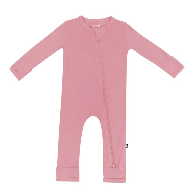Kyte Baby Zippered Romper - Soft Organic Cotton Baby Onesie in Apple Blossom Pink | Perfect for Newborns, Infants & Toddlers | Ideal for Playtime, Naptime & Photo Shoots