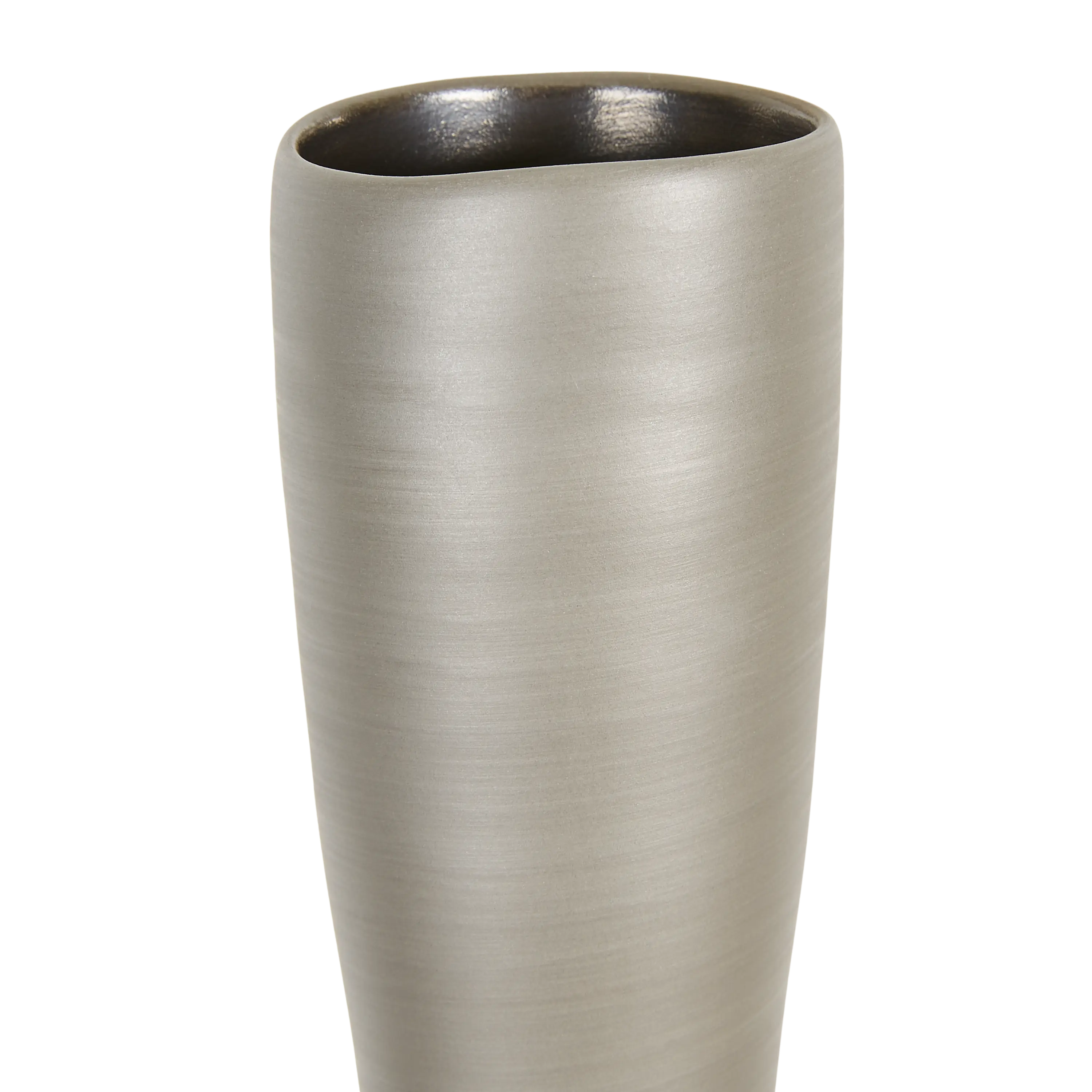 Elegant Bronze Flute Vase - 24 Inch Tall Decorative Flower Vase for Home Decor, Wedding Centerpieces & Luxury Gift Giving