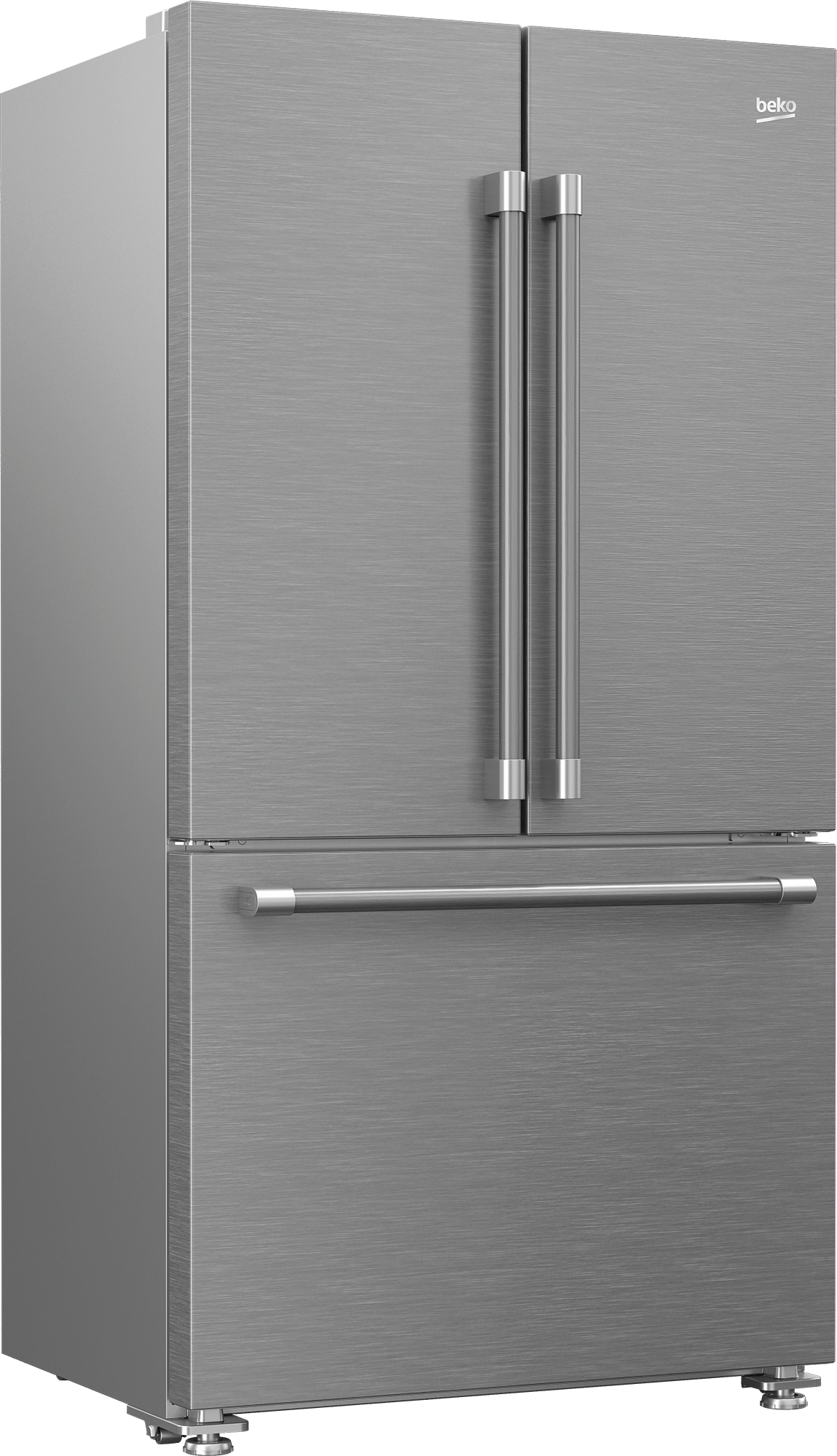Beko BFFD3624XSS 35.74803 French Door Refrigerator - 36 Inch Stainless Steel Smart Fridge with FlexZone & Dual Cooling - Perfect for Modern Kitchens & Open Floor Plans