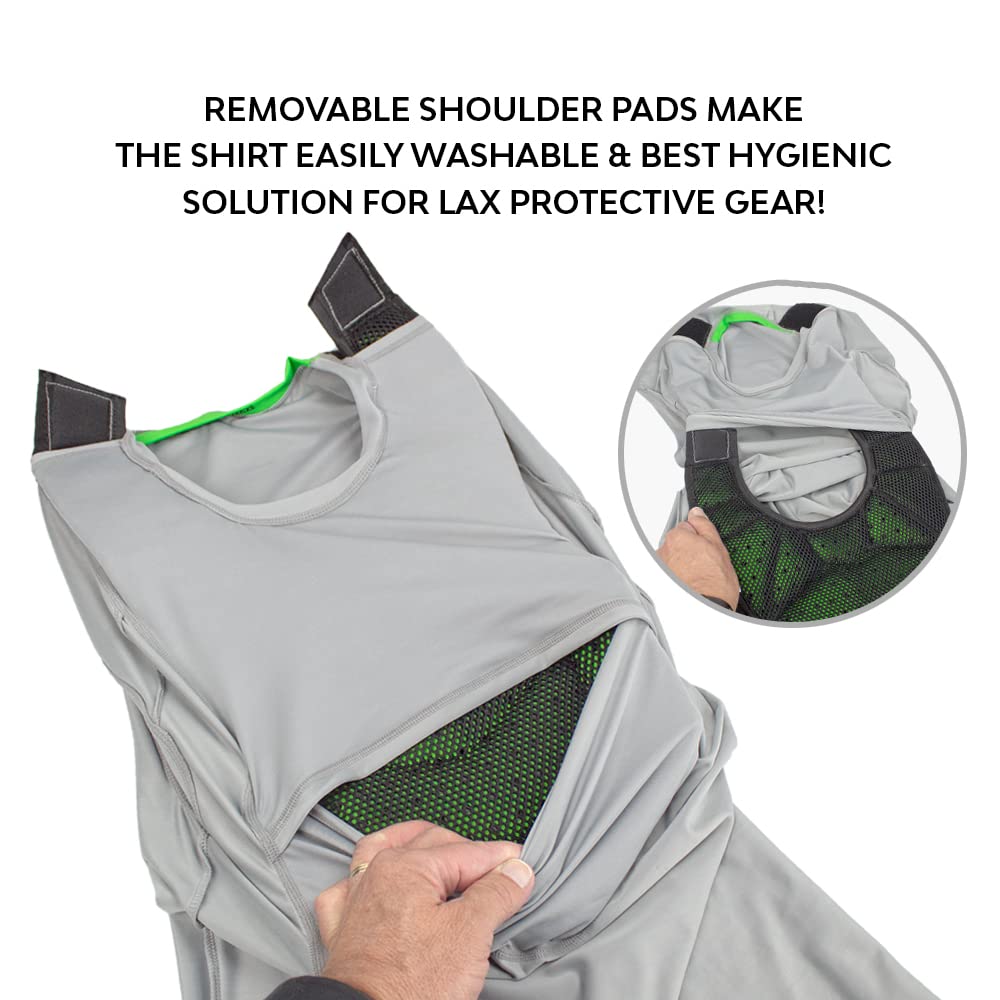 Unequal CC Hart Pulse Shoulder Pad Compression Shirt - Football Protective Gear for Quarterbacks & Linemen - Ideal for Training, Games & Injury Prevention