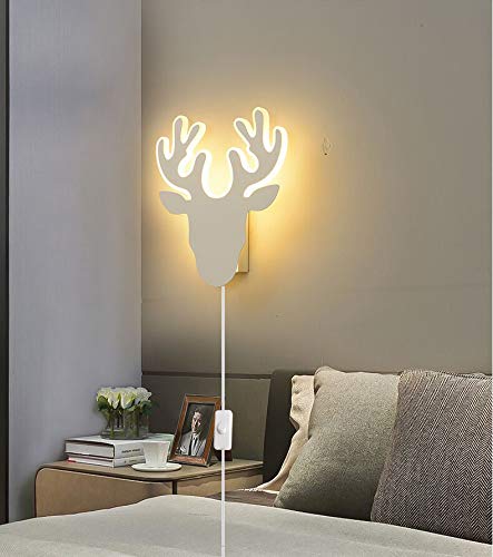 ANYE 16W LED Wall Sconce Light - Warm White PMMA Shade with 5.9ft UL Plug-in Cord - Modern Wall Lamp for Living Room, Bedroom, Bathroom, Hotel & Cafe Decor - Energy Saving Decorative Lighting (Model BD1315)