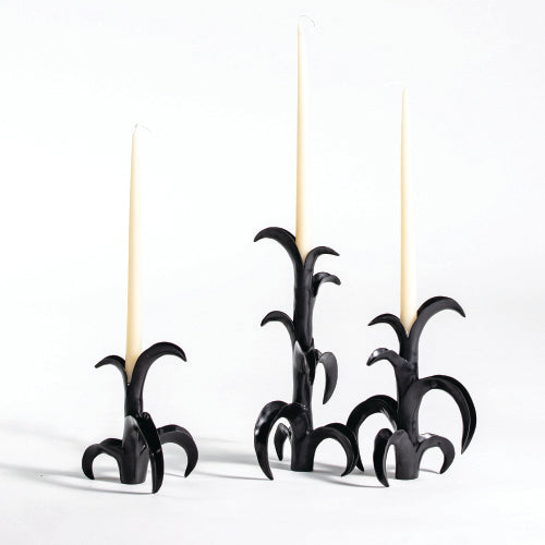 Elegant Orchid Candle Stick Holder - Floral Home Decor for Dining Table, Wedding Centerpiece & Romantic Ambiance